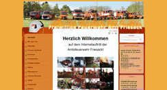 Desktop Screenshot of feuerwehr-amtfriesack.de